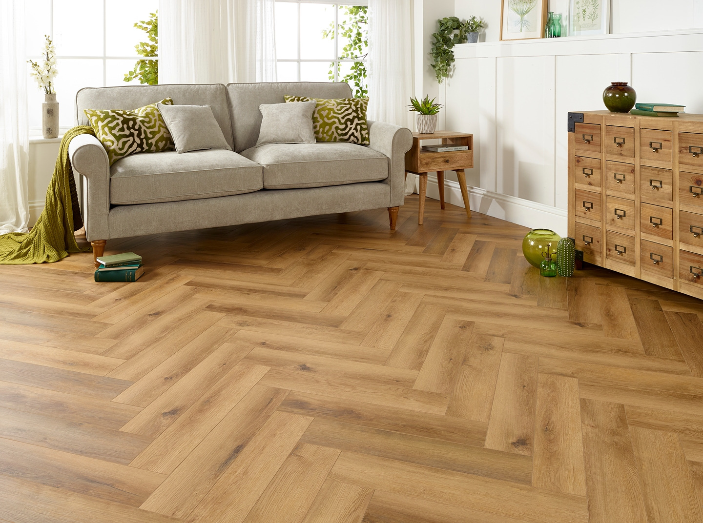 Herringbone flooring